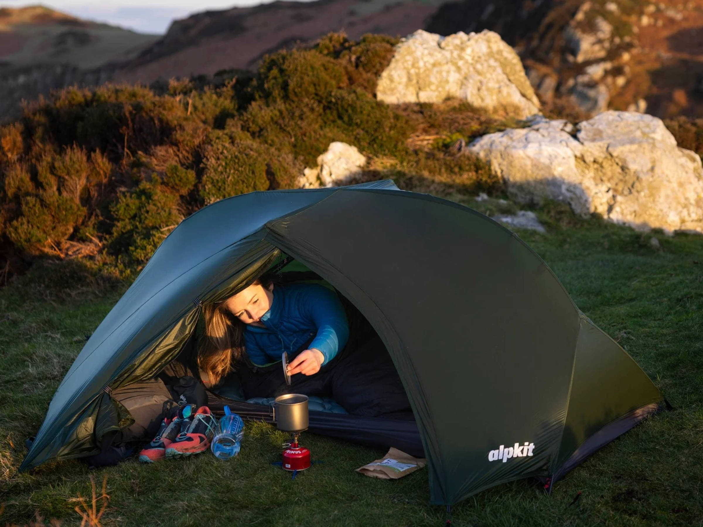 In Depth Review of the Alpkit Ultra 1 person freestanding tent for backpacking and bikepacking