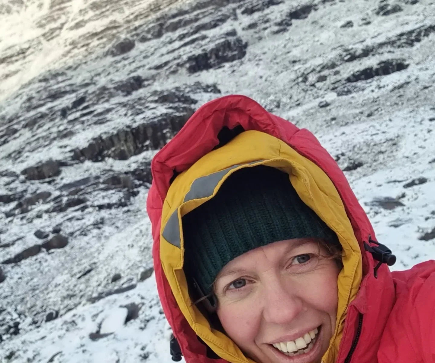 Jenny Graham enjoying the winter