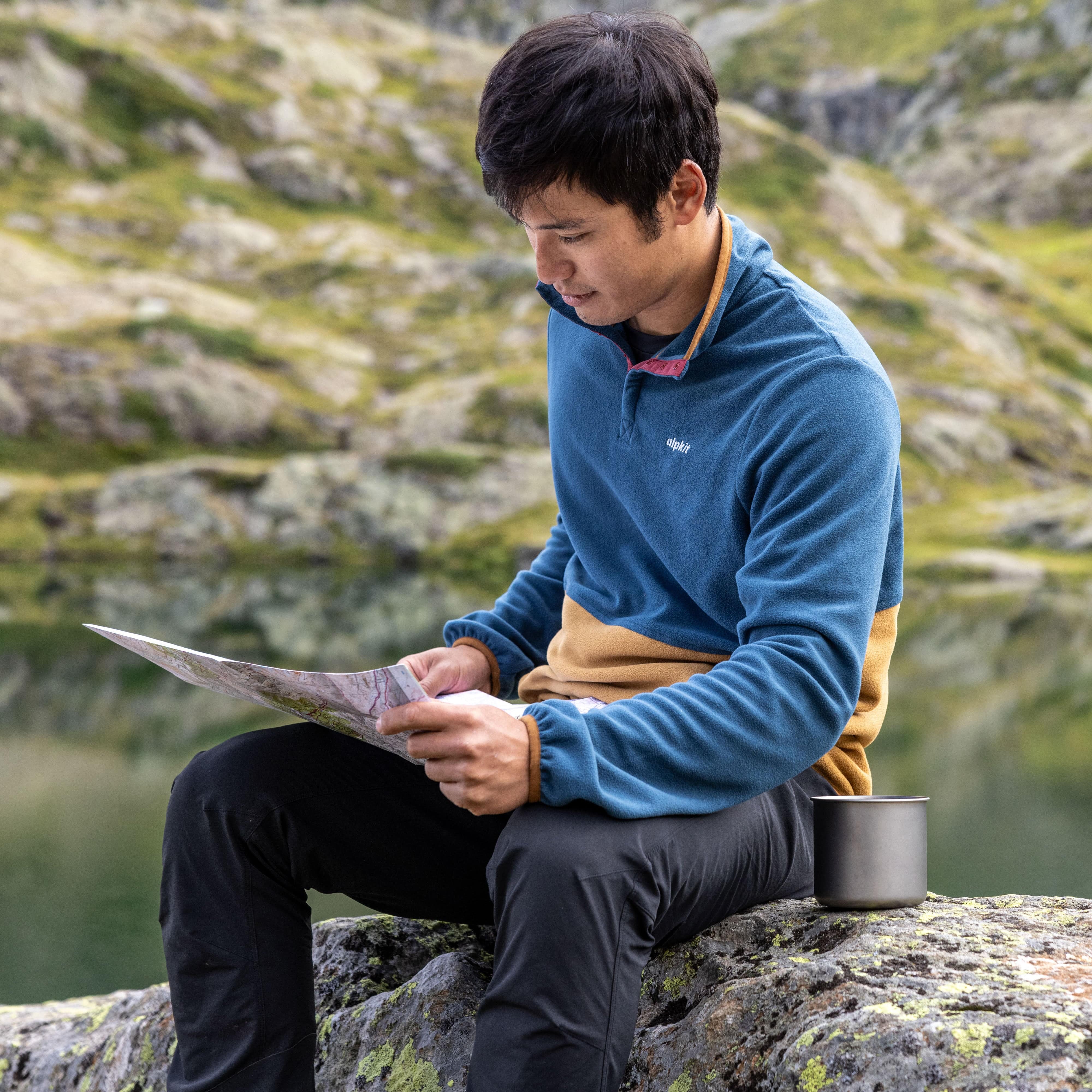 Loki Men's Snap Neck Pullover Fleece Alpkit