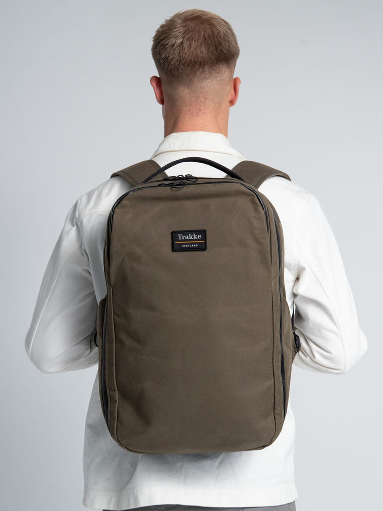 25 l travel backpack Trakke Storr 25L Travel Backpack Waxed Canvas Handmade in Britain