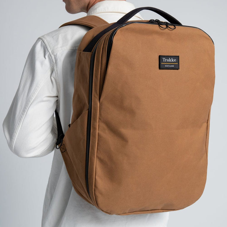 Trakke Storr 35L Travel Backpack Waxed Canvas Handmade in Britain Trakke Storr 35L Travel Backpack Waxed Canvas Handmade in Britain