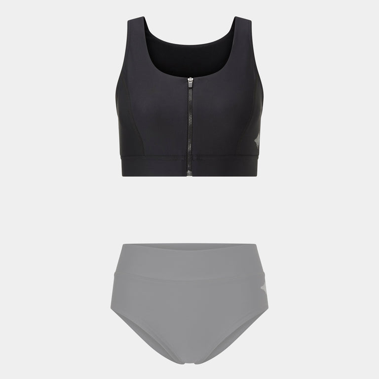 Baltic two-piece swimsuit set in Black
