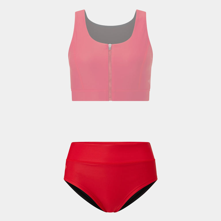 Baltic two-piece swimsuit set in Chilli