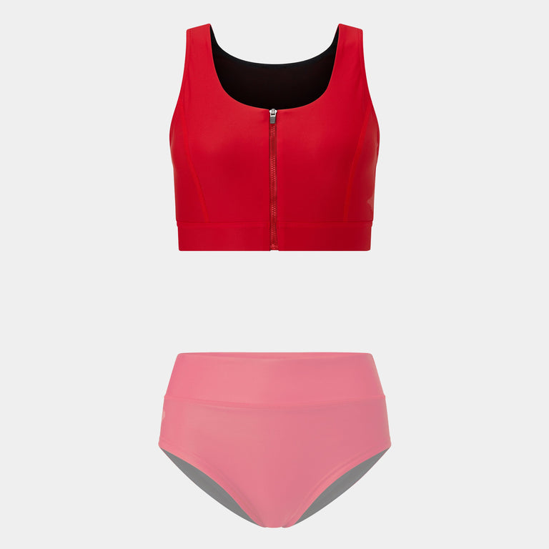 Baltic two-piece swimsuit set in Chilli