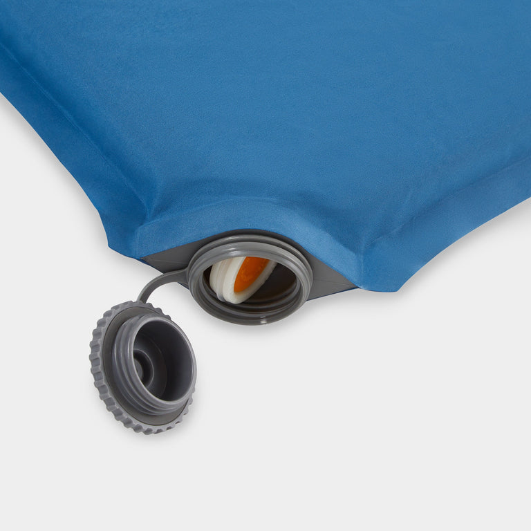 alpkit dozer sleeping mat in Nemo blue valve 