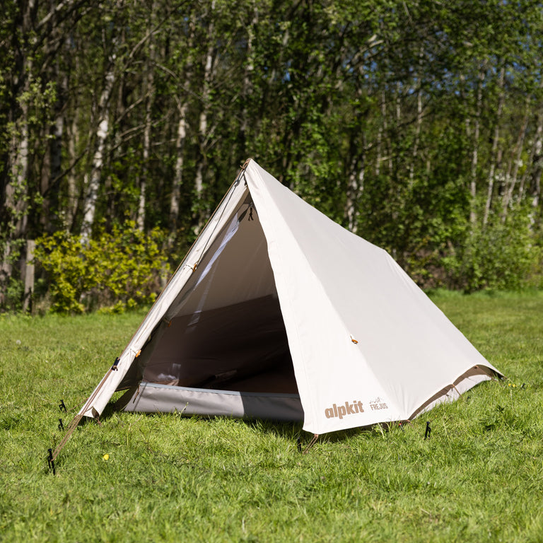 2 persoons tent katoen Frejus 2 person organic polycotton A-frame tent