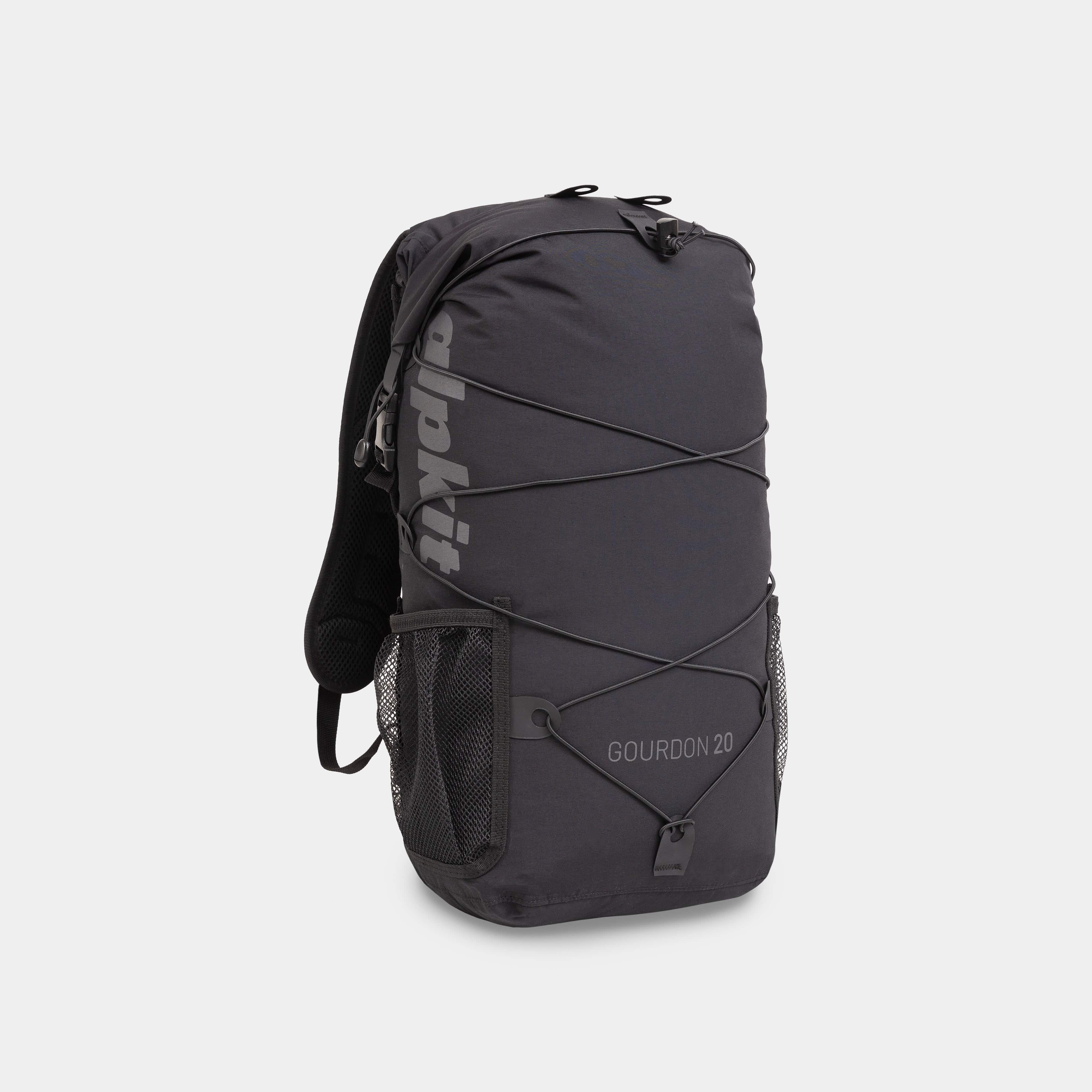 alpkit Gourdon 20 dry bag backpack in black