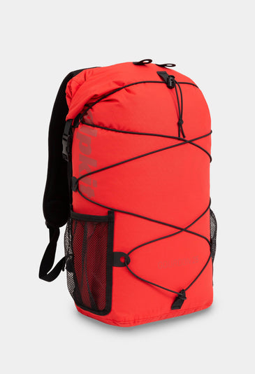 alpkit Gourdon 25 dry bag backpack in chilli red