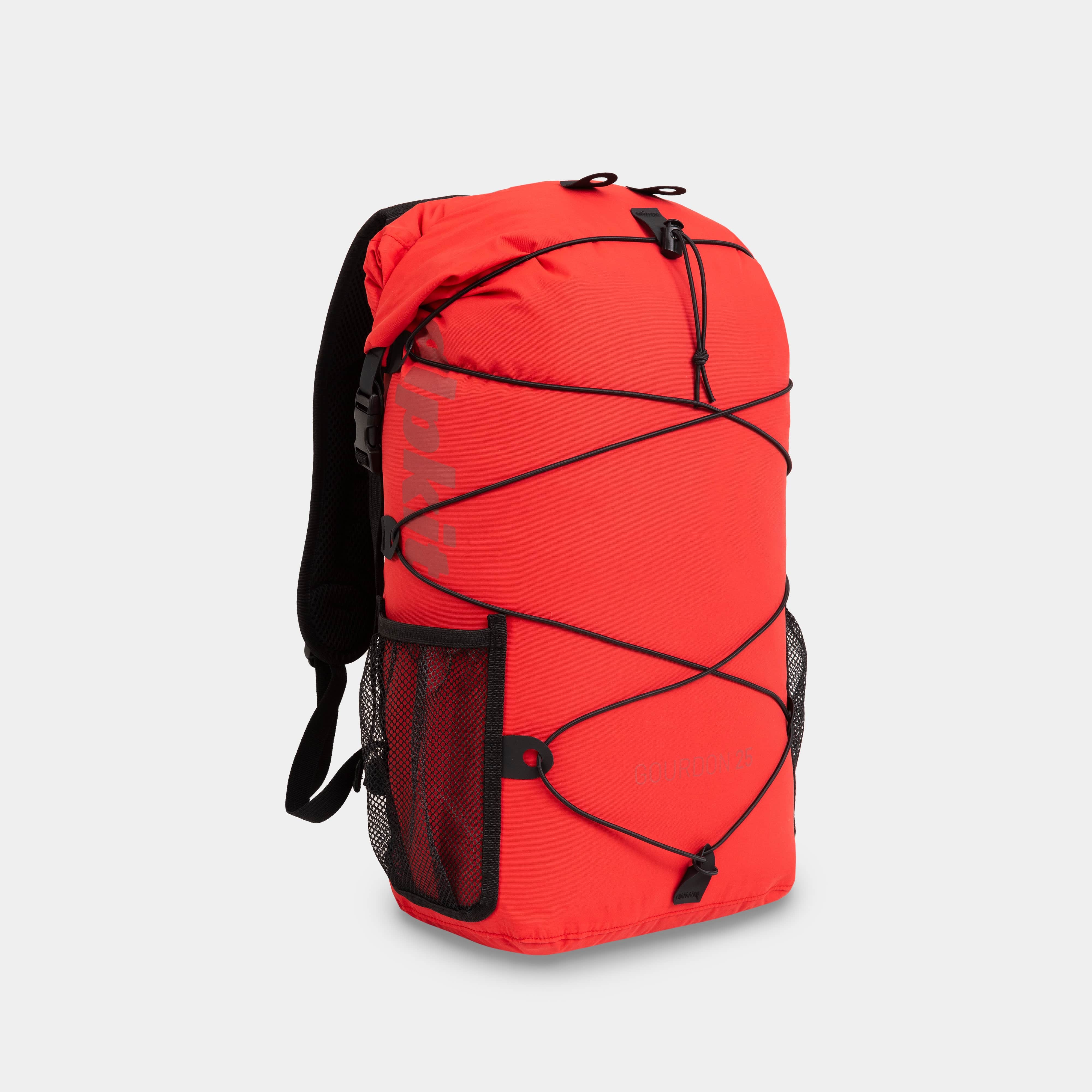 alpkit Gourdon 25 dry bag backpack in chilli red