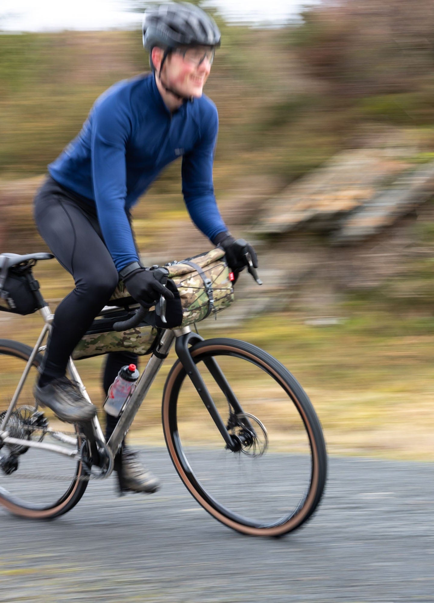 Camo Gravel Bag 5 Litre Roll-Top Handlebar Bag