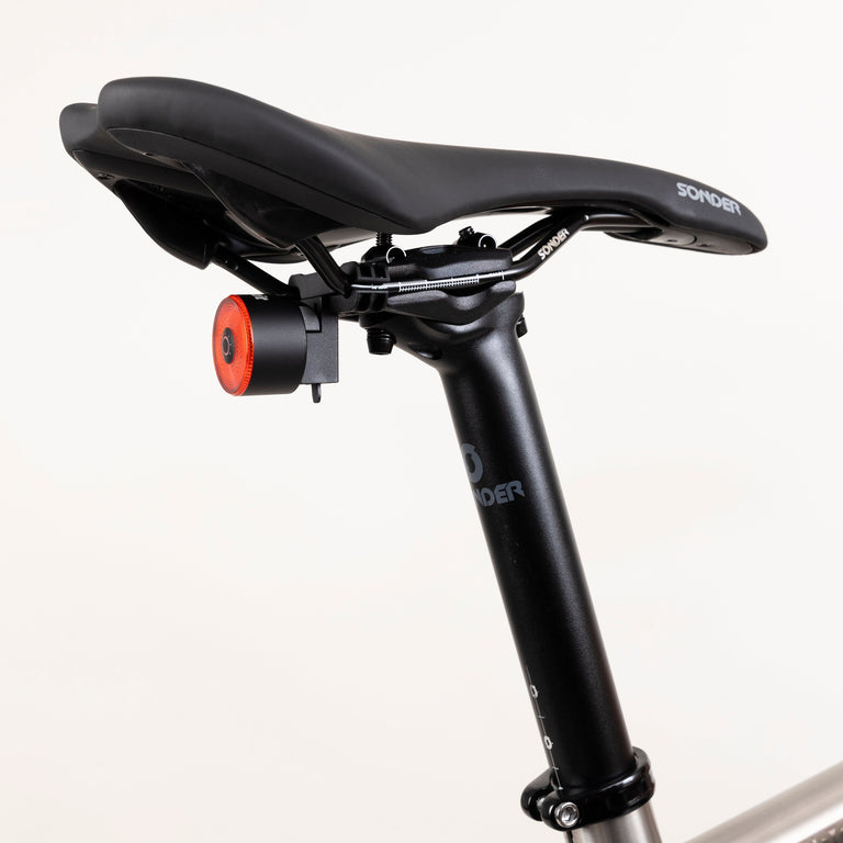 alpkit halo rear bike light saddle rail mount fitted