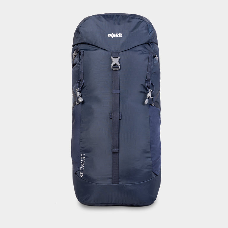  ledge 35L back pack in nemo blue front