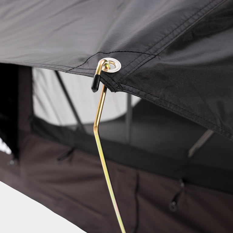 Lookout Folding Roof Tent in Black canopy struts