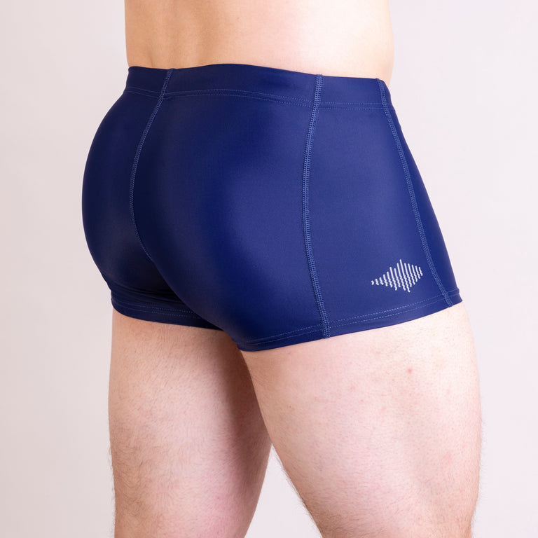 alpkit mens bredon swimming shorts in outerspace blue back