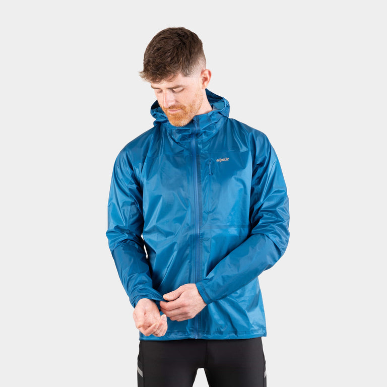 alpkit mens gravitas trail running fell running jacket in reef blue