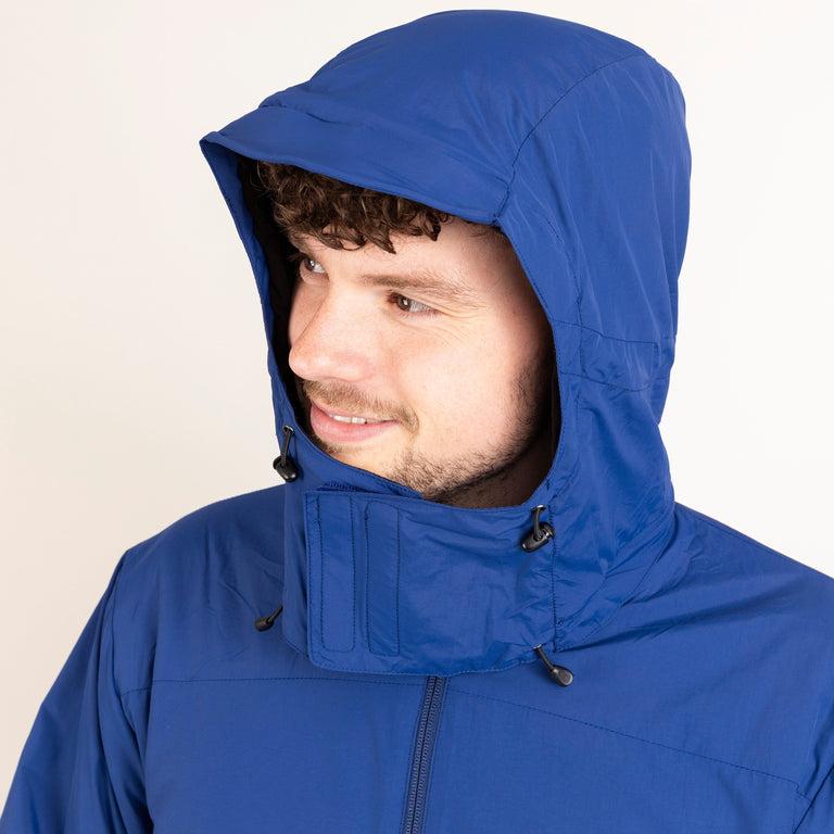 mens Alpkit jura mountain smock in nemo blue hood