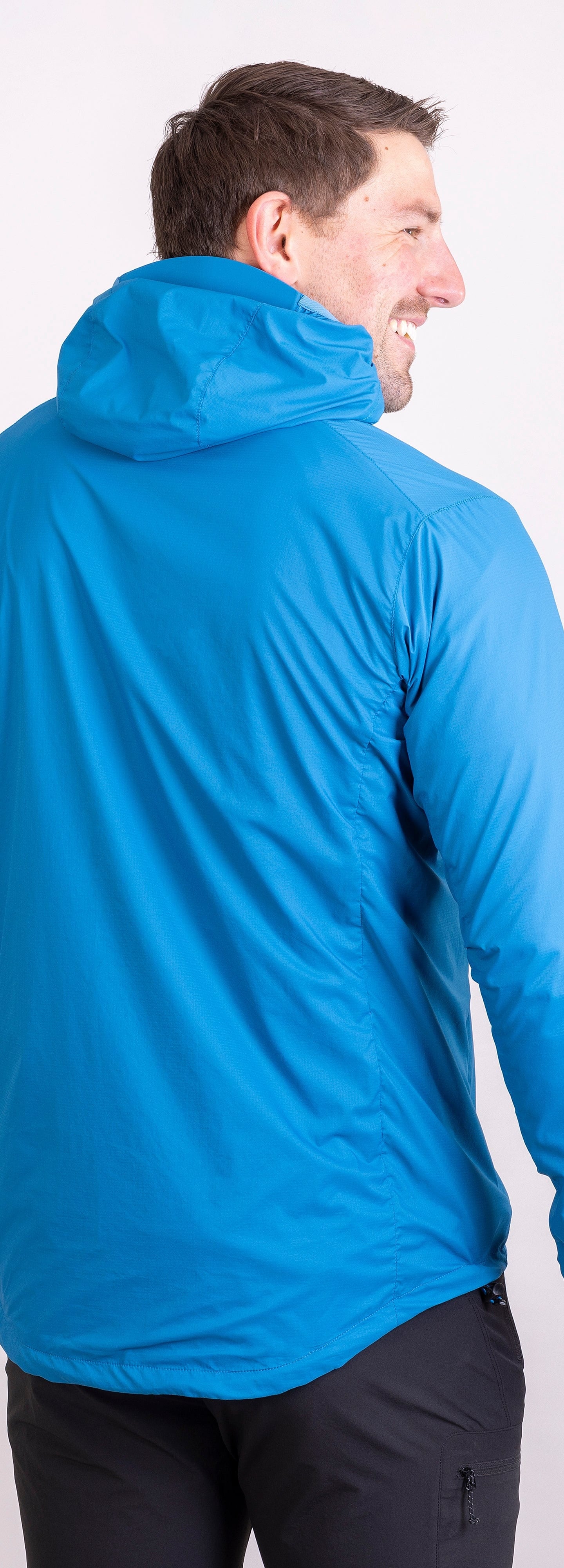 mens alpkit morphosis jacket in reef blue back|aj