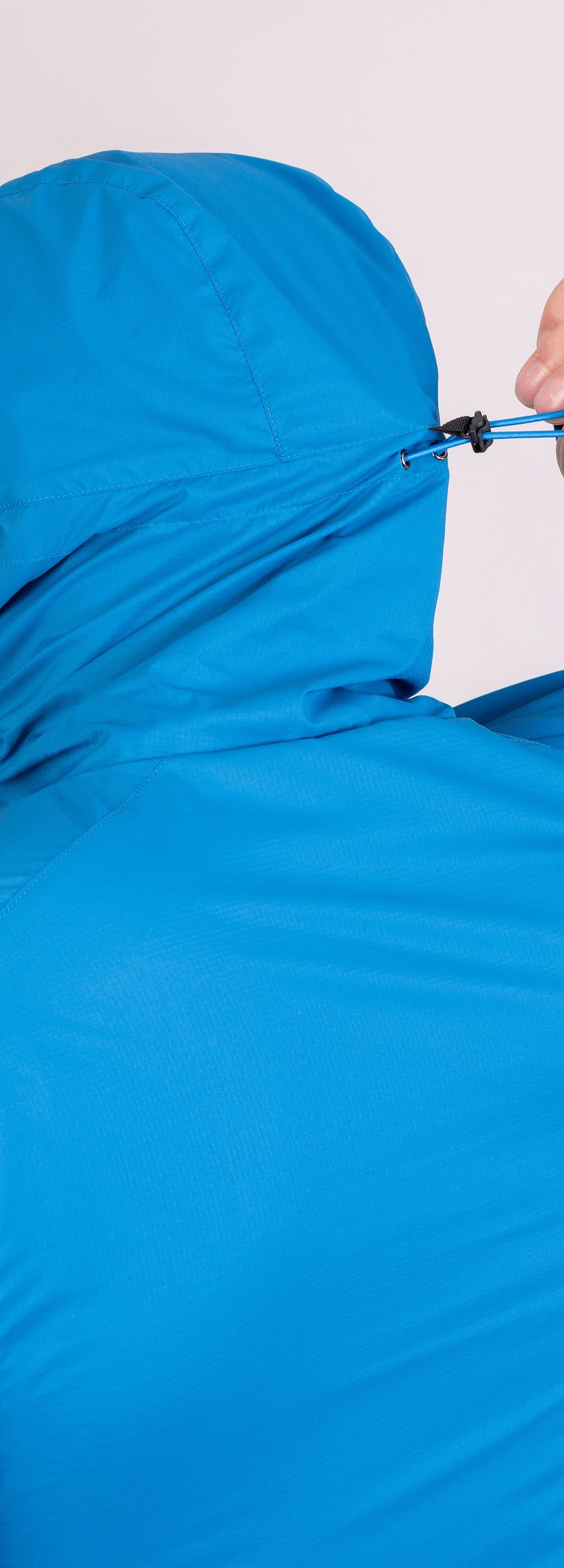 mens alpkit morphosis jacket in reef blue hood|aj