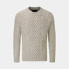 Men's Pennine natural wool jumper in raw undyed wool