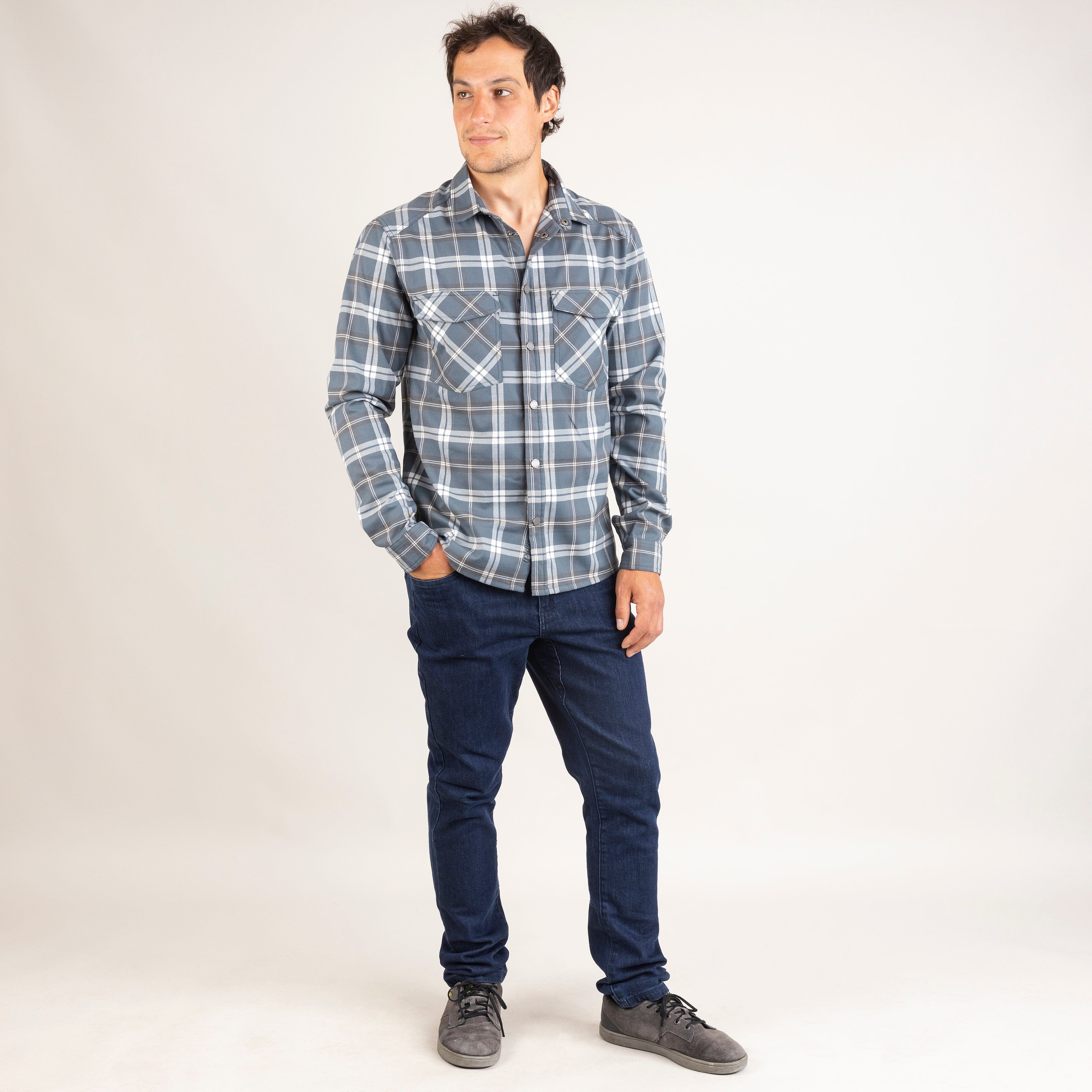 Woodsmoke Men's Technical Flannel Shirt Lightweight Outdoor