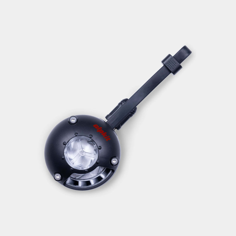 Micro Turbine Camping Mat Pump top-down view in the studio