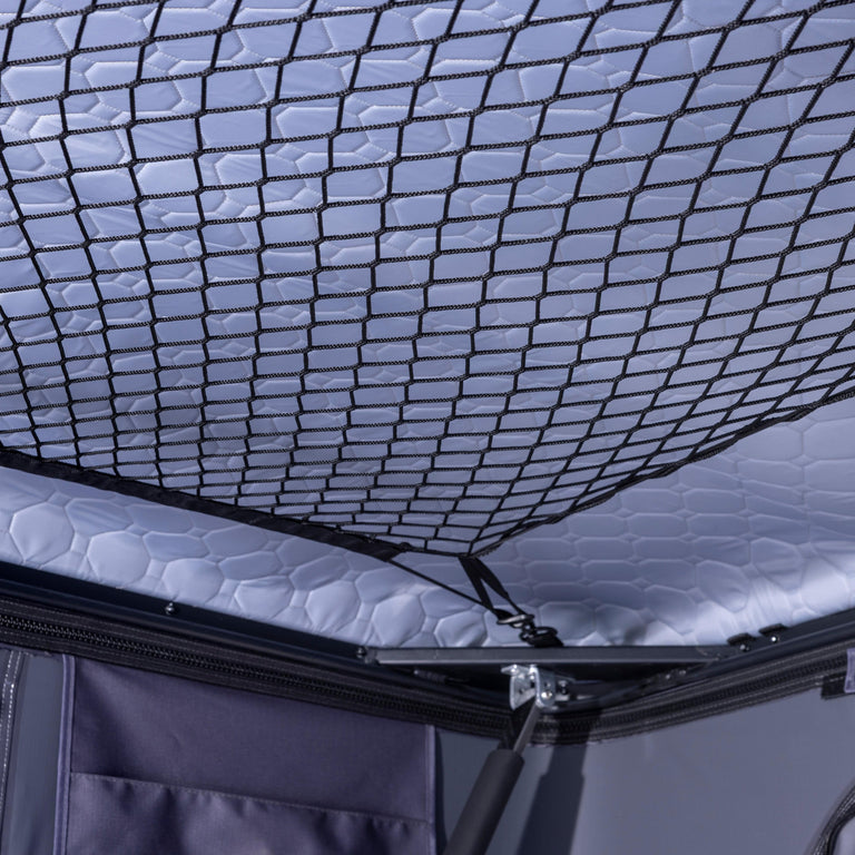 Nest pop up roof tent inside corner - closed