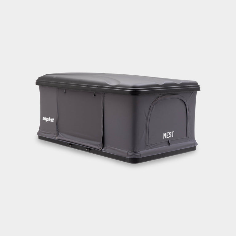Nest pop up roof tent unfolded