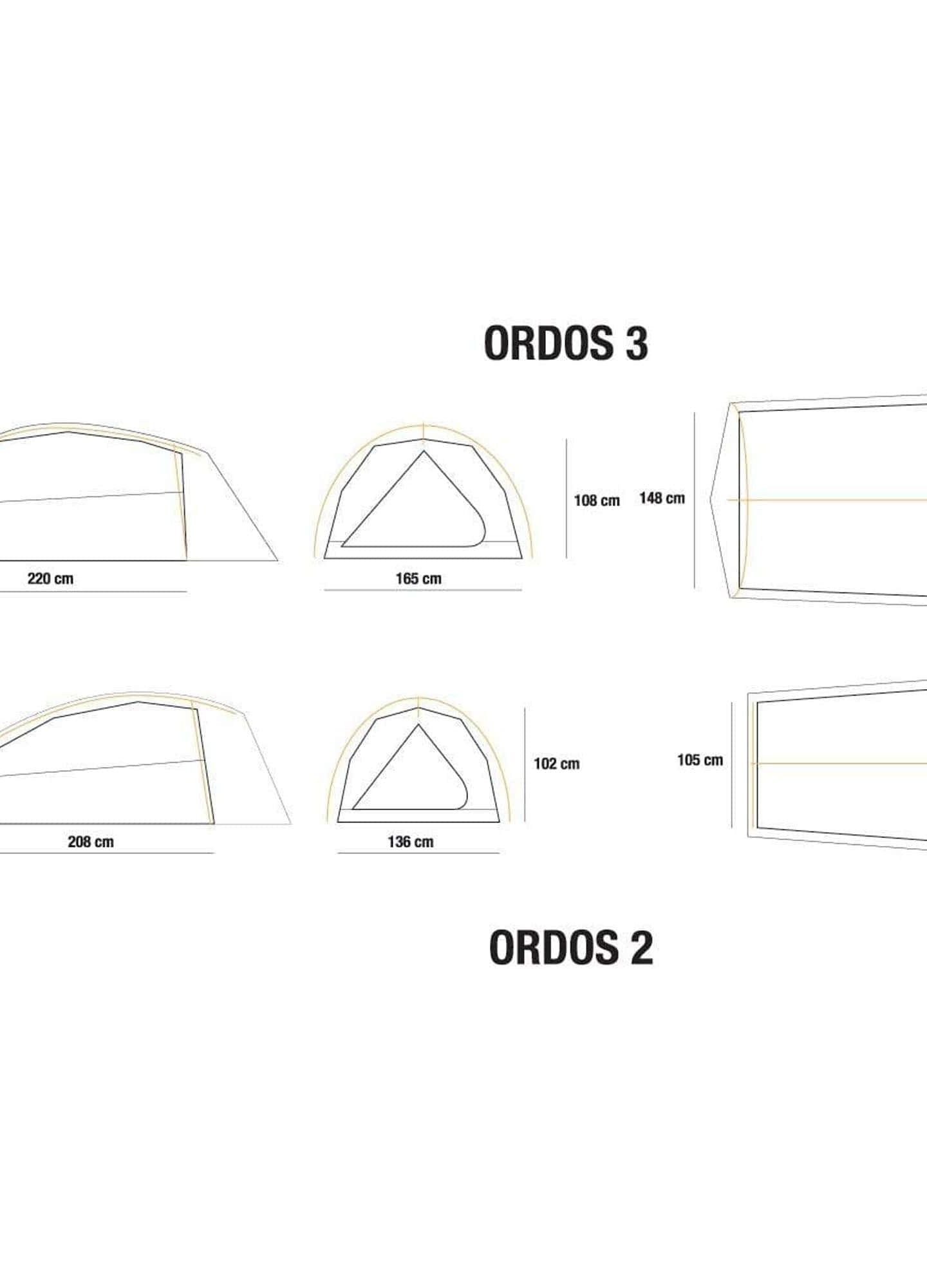 Ordos 3 Person Ultralight Backpacking Tent