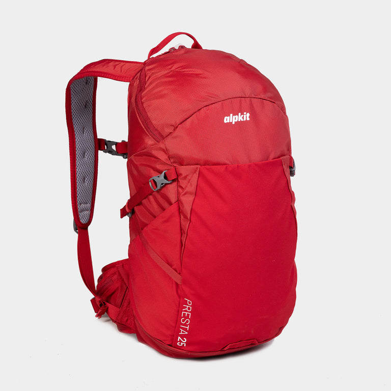 Alpkit presta 25l day pack in chilli red 