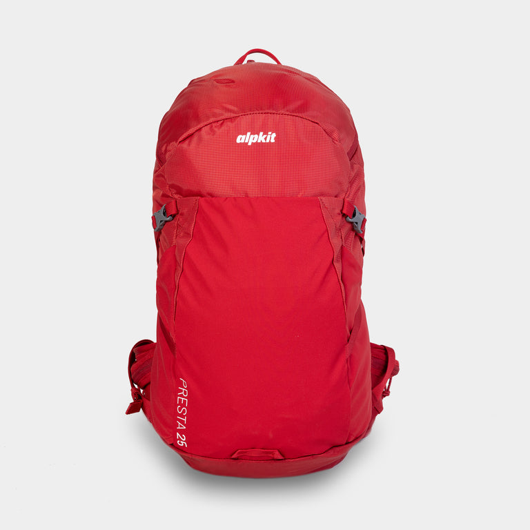 Alpkit presta 25l day pack in chilli red front