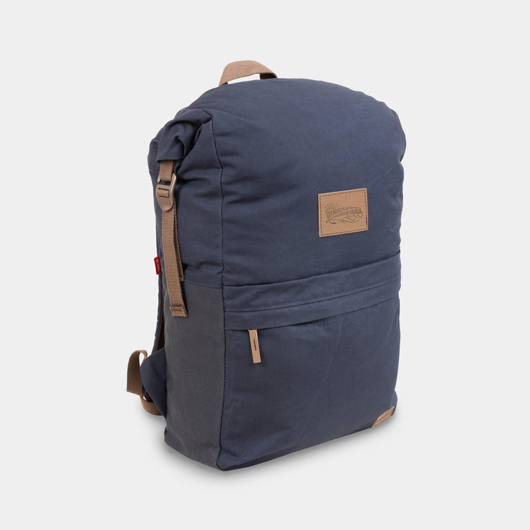 alpkit tyrol backpack in navy blue