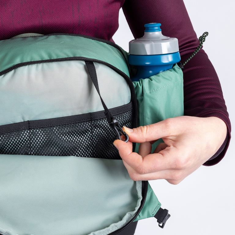 Vora 6L hip pack internal key clip and secondary pocket