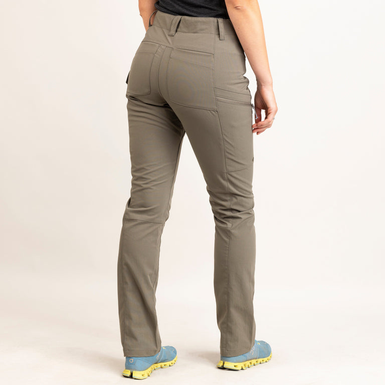 alpkit womens arnison pants in mortar back