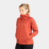 Alpkit women's Atalanta waterproof jacket in Brick red