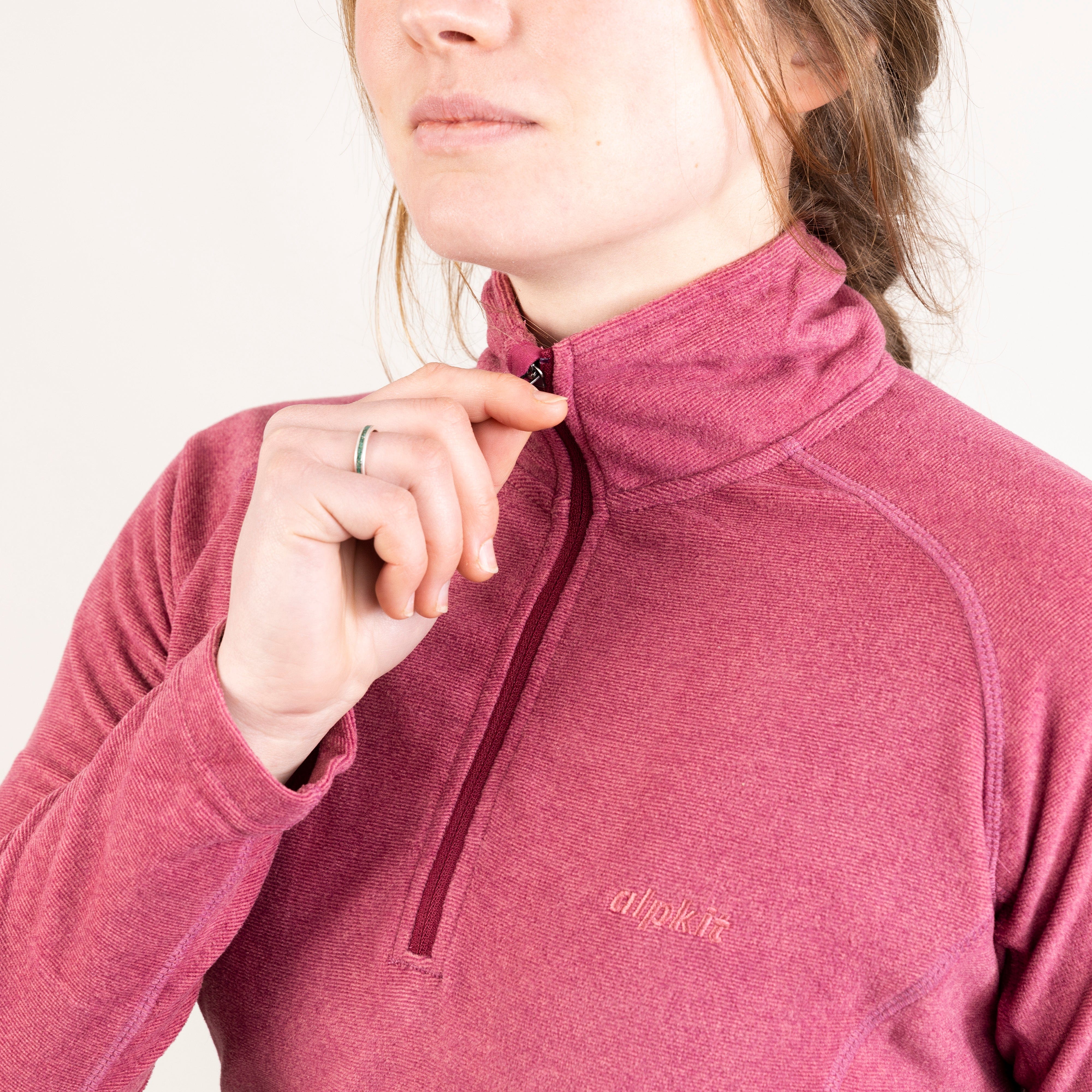 Männer Fleece Top Mit Viertel-Reißverschluss | Stretch, Microfleece | Grau, Rot, Blau Oder Schwarz