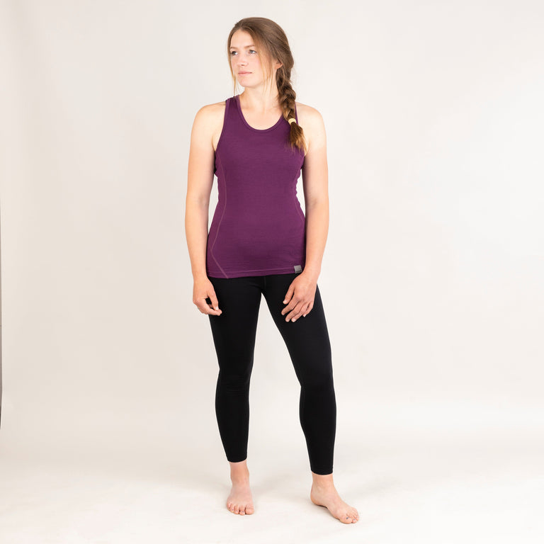 alpkit womens kepler merino leggings in black outfit|rg