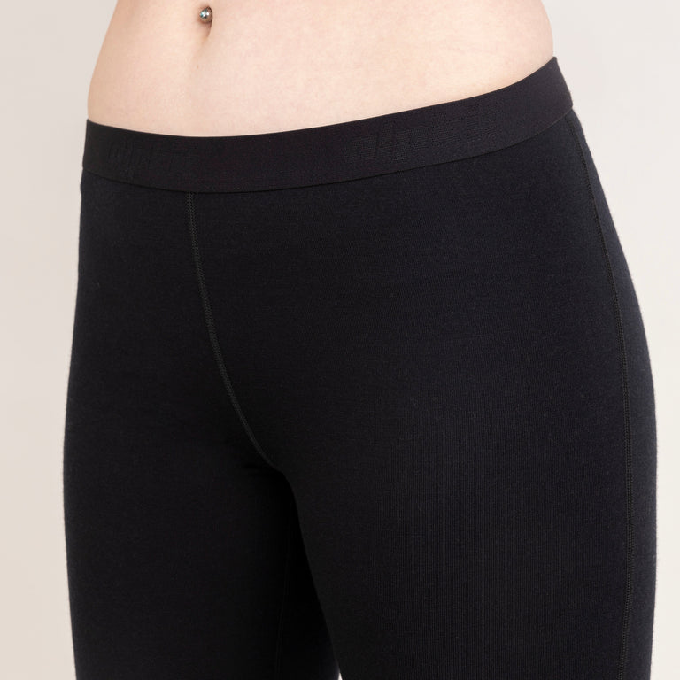 alpkit womens kepler merino leggings in black waistband