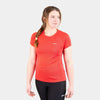 womens Alpkit Koulin trail short sleeve baselayer in watermelon