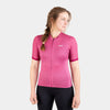 alpkit Paradiso womens short sleeve cycling jersey in blush pink