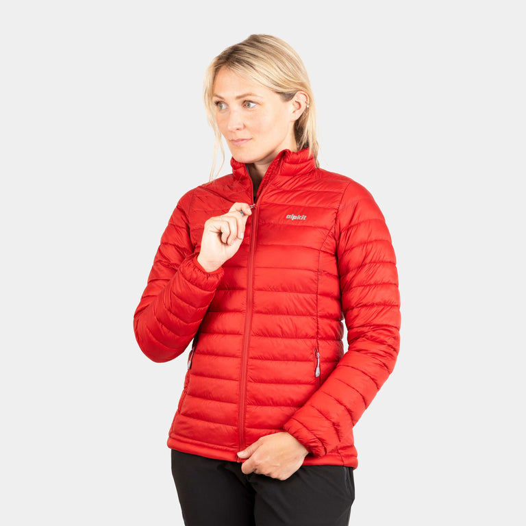 womens alpkit talini insulation jacket in chilli