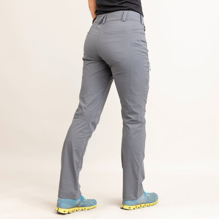 alpkit womens teleki pants in steel back