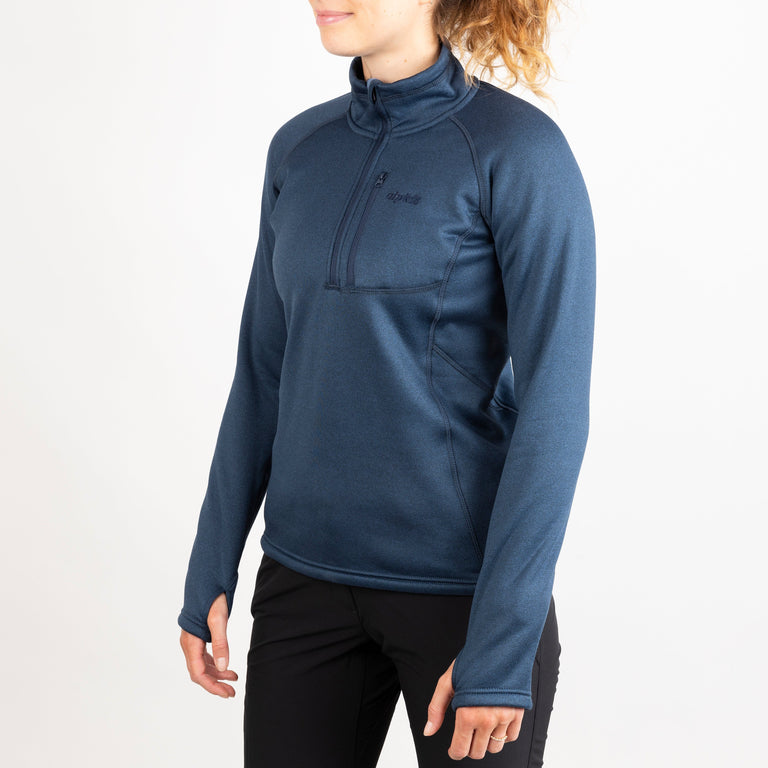 alpkit womens Yakutia fleece in outer space blue front