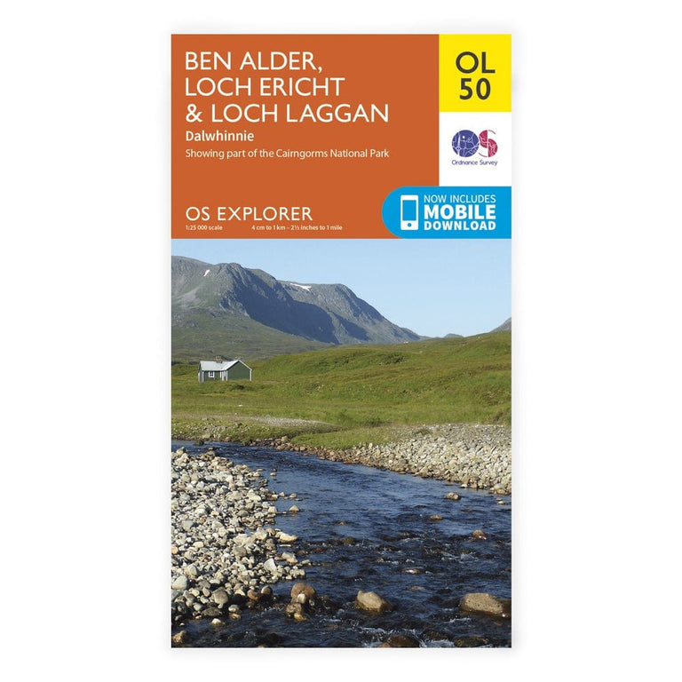 OS Explorer / Ben Alder, Loch Ericht