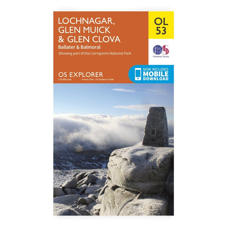 OS Explorer / Lochnagar, Glen Muick & Clova