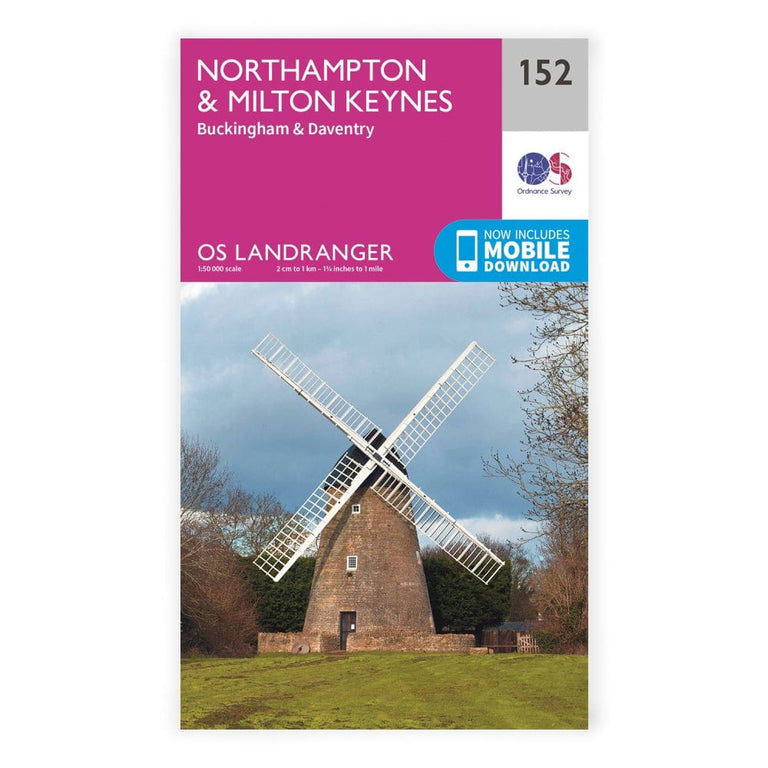 OS Landranger / Northampton & Milton Keynes