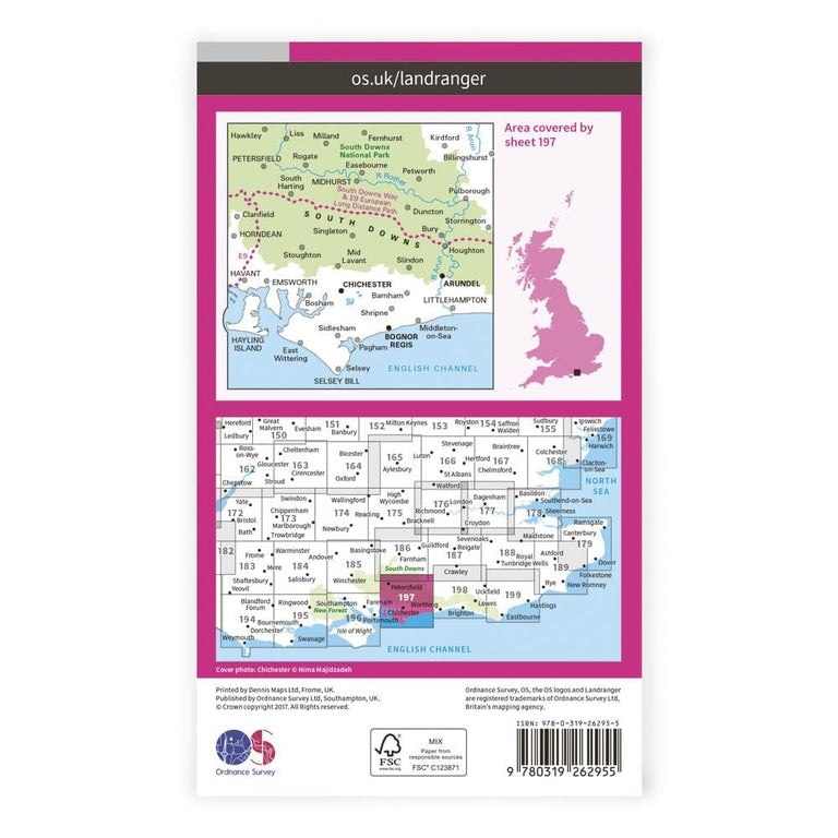 OS Landranger / Chichester & The South Downs