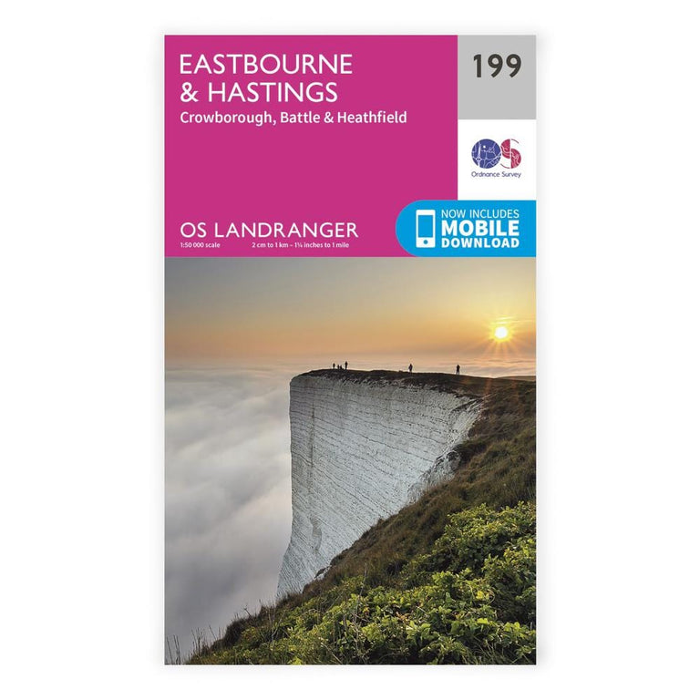 OS Landranger / Eastbourne & Hastings