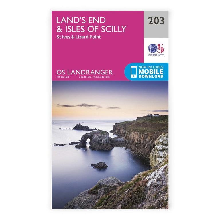 OS Landranger / Lands End Lizard & Scilly's