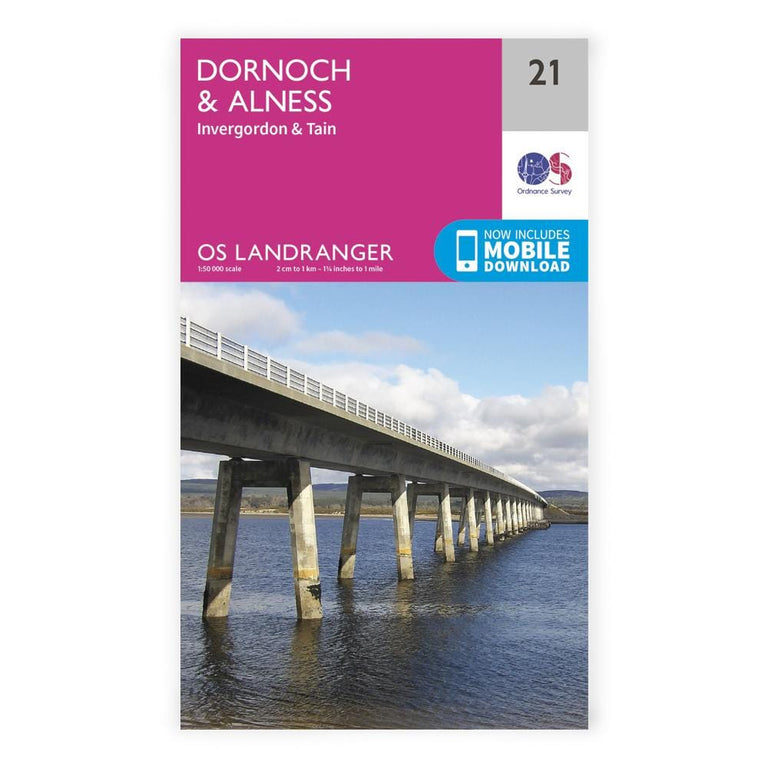 OS Landranger / Dornoch,Alness,Invergordon Area