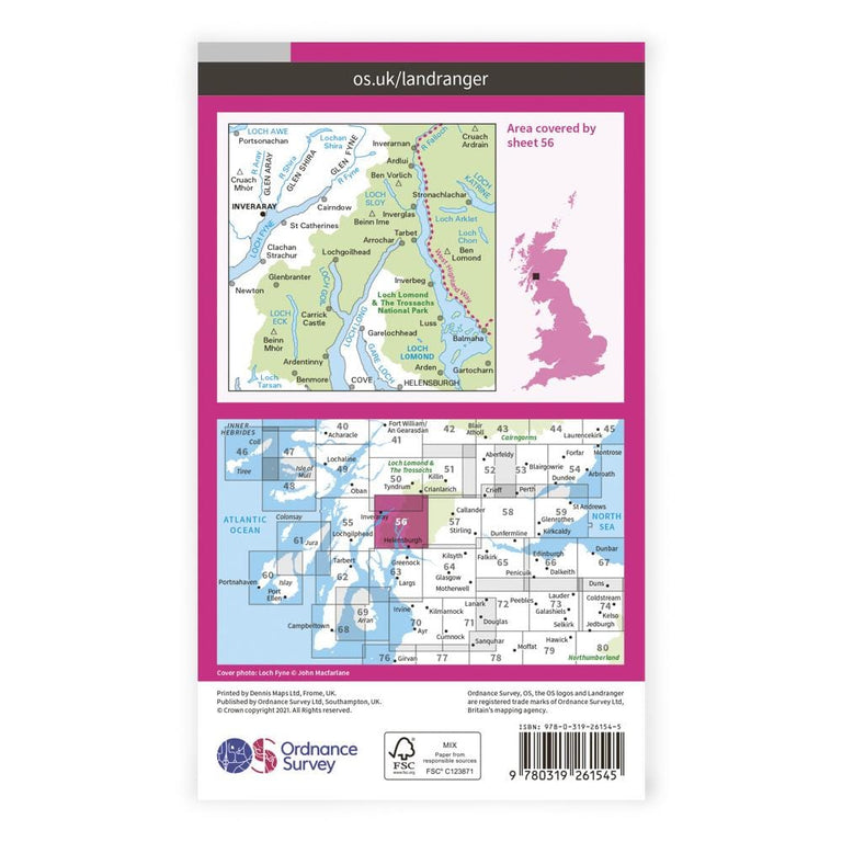 OS Landranger / Loch Lomond & Inveraray